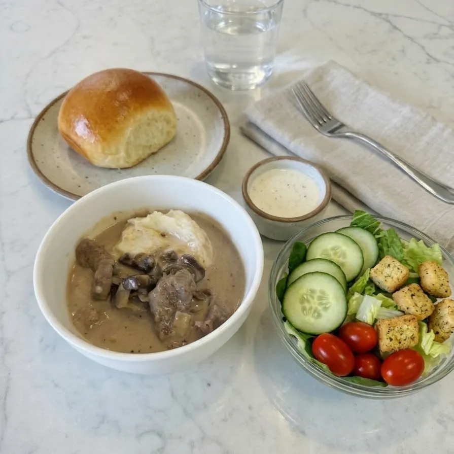 Thursday Mar 26 - Beef Stroganoff (Green Salad)