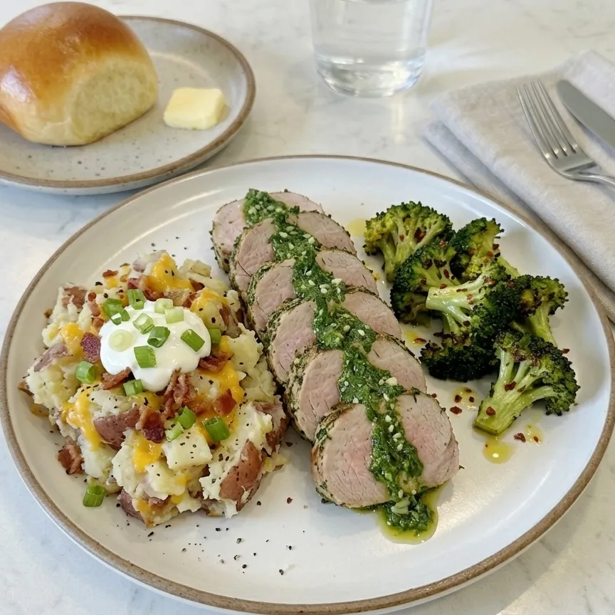 Monday Mar 30 - Herb Crusted Pork Tenderloin