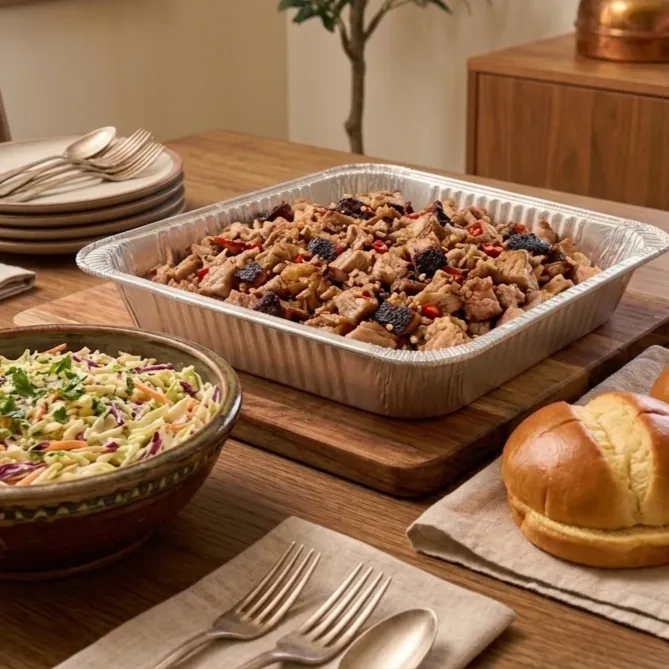 Carolina Style Chopped Pork Sandwiches
