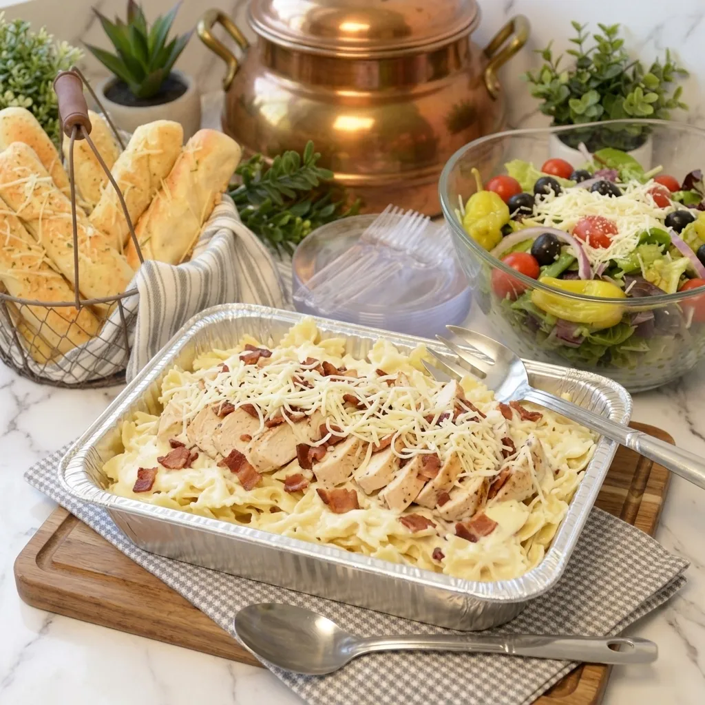 Chicken Bacon Alfredo Gathering Size (Baked)