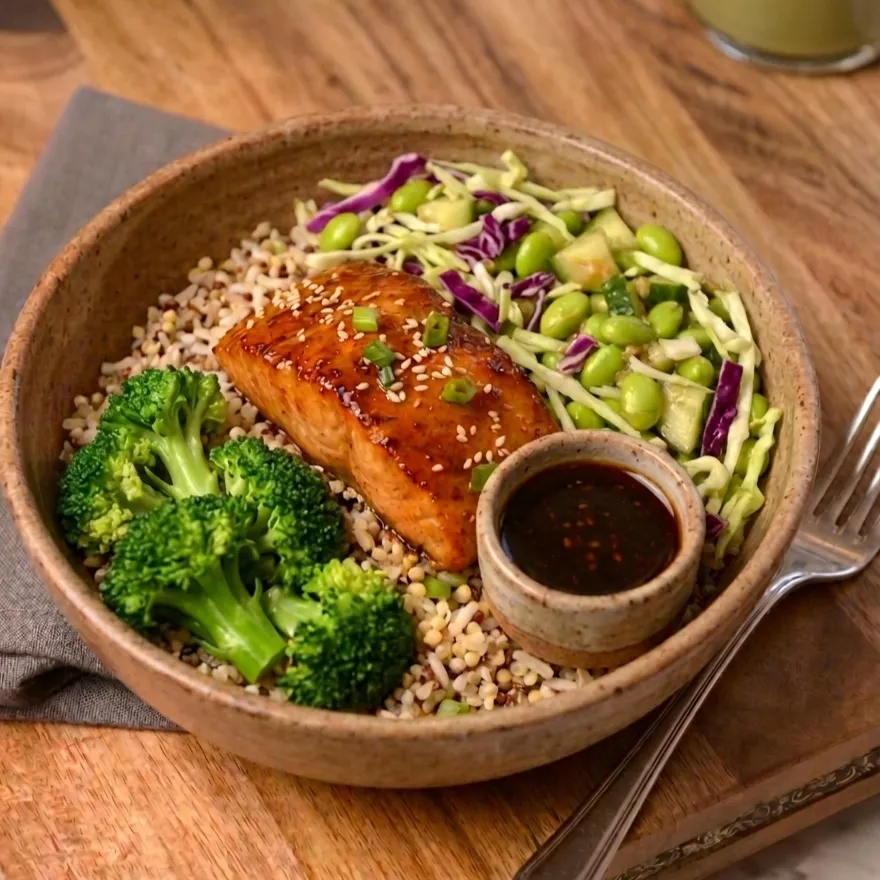 Thursday Jul 30 - Honey Garlic Salmon Bowl